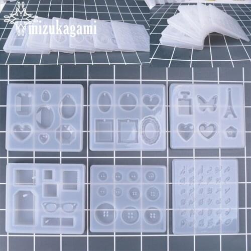 UV Resin Jewelry Liquid Silicone Mold Digital Tower Shape Planet Molds For DIY Necklace Pendant Charms Making Jewelry