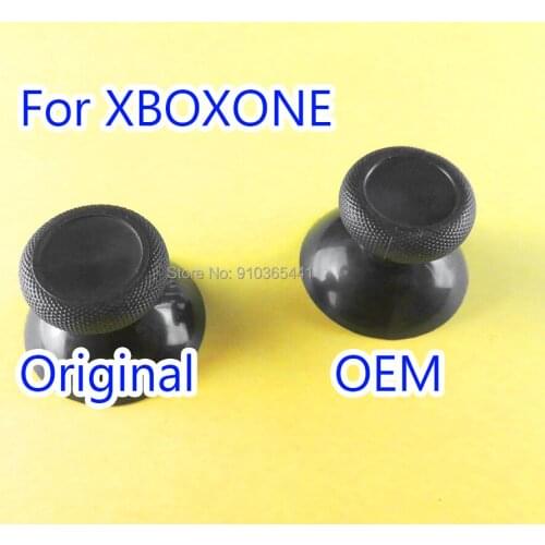 2pcs original oem for XBox One Black 3D Analog Mushroom Cap Joystick Stick Analogue Thumbsticks Caps for XBOXONE Controller