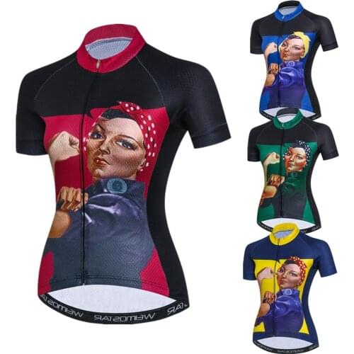 2020 Women Cycling Jerseys Summer Bicycle Clothing Short Sleeved Bike Tops mtb Shirts Breathable Quick Dry