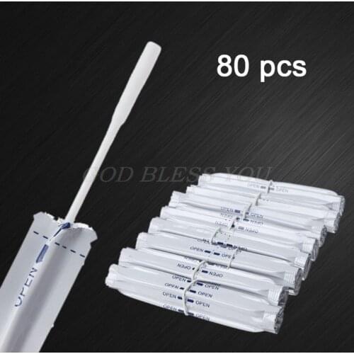 80Pcs/Box Wet Alcohol Cotton Swabs Double Head Cleaning Stick For IQOS 2.4 PLUS For IQOS 3.0 LIL/LTN/HEETS/GLO Heater Drop Ship