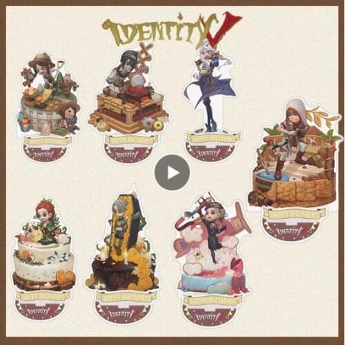 Anime Game Identity V Naib Subedar Luca Balsa Dessert Theme Acrylic Birthday Stand Figure Model Plate Desktop Decor Cosplay Gift