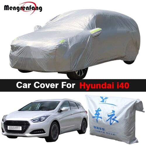 Full Car Cover Outdoor Sun Shade Anti-UV Snow Rain Ice Protection Auto Cover Dustproof For Hyundai i40