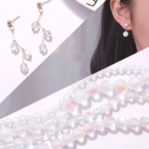 Glitter Flash Beaded DIY Handmade Ear Jewelry Earrings Accessories Jewelry Finding Necklace Bracelet Components 6pcs