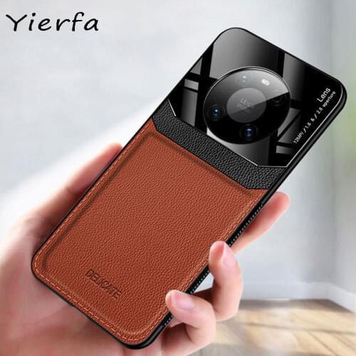 Mate40 Case For Huawei Mate 40 Pro Phone Case PU Leather Shell Silicone Shockproof Bumper For Huawei Mate 40 Pro Plus Back Cover