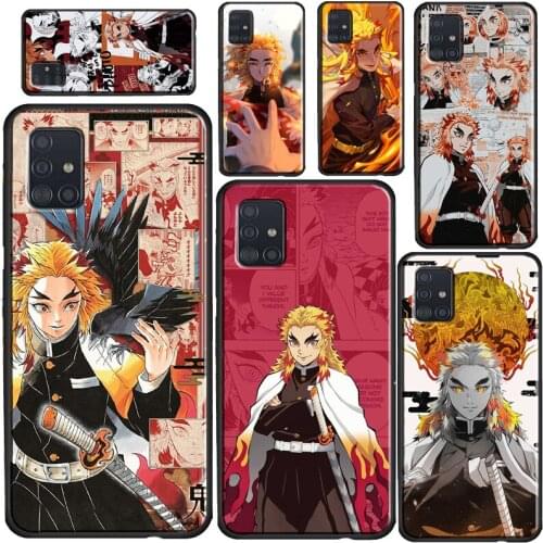 Rengoku Kyoujurou Kimetsu No Yaiba Cover For Samsung A52 A72 A12 A32 A42 A51 A71 A41 A31 A11 A21S A20e A50 A70 A40 A20S Case
