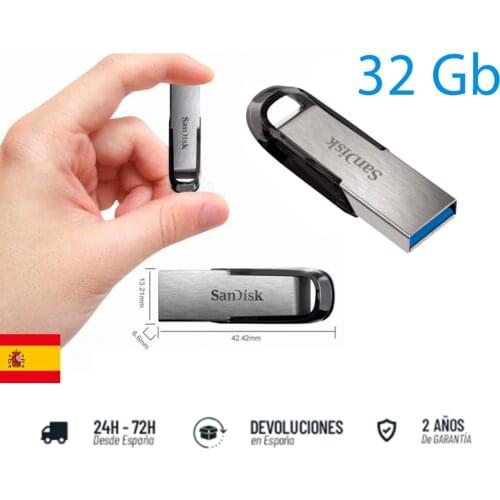 SanDisk Ultra Flair USB 3.0 flash memory 32 GB, with durable and elegant metal housing and up to 150 MB/s (SDCZ73-032G-G46)