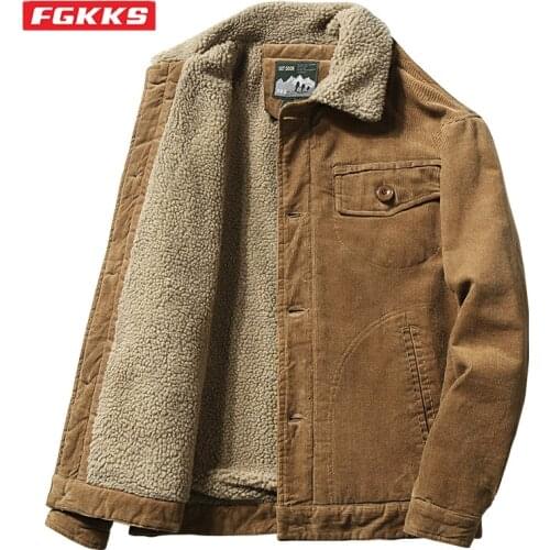 FGKKS Mens Corduroy Jackets