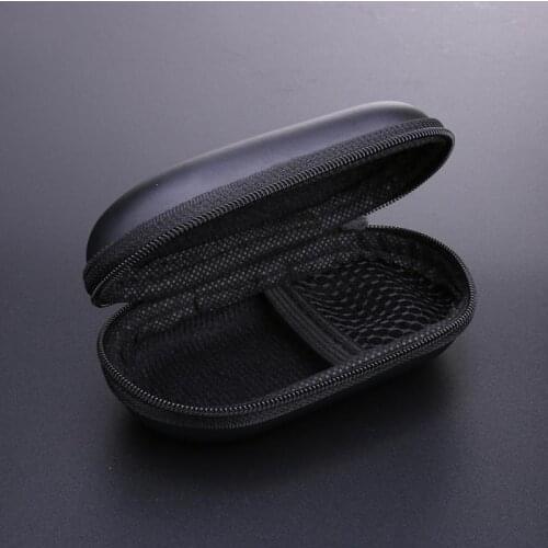 For Wired Earphone Oval Style EVA Headphone Carry Bag Hard For Power Beats PB In-Ear Earphone Pouches Storage Cases Black Box