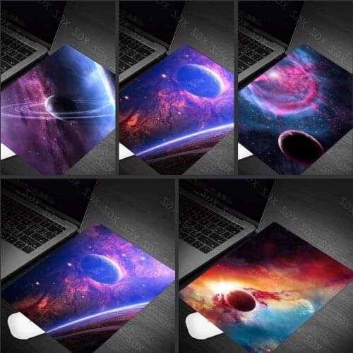 Yzuoan Beautiful Starry Sky Earth Space Mouse Pad Original Personality Computer Desk Mat Popular Durable Student Office Mat