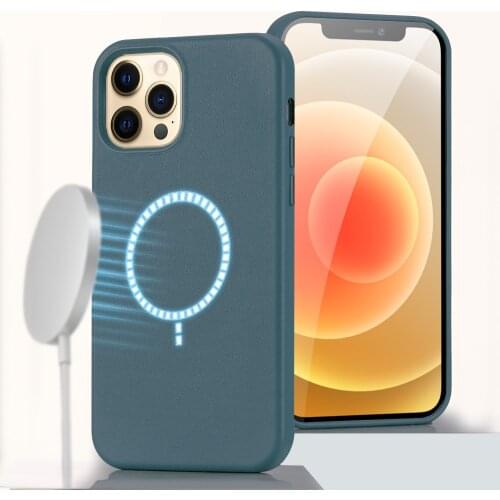 LANGSIDI Magsafe Leather case For Iphone 12 pro max Magnetic shockproof back cover For iphone 12 pro 12 mini protective fundas