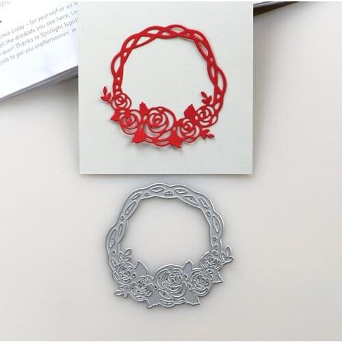 DUOFEN METAL CUTTING DIES 2019 New rose flower loop stencil for DIY papercraft projects Scrapbook Paper Album