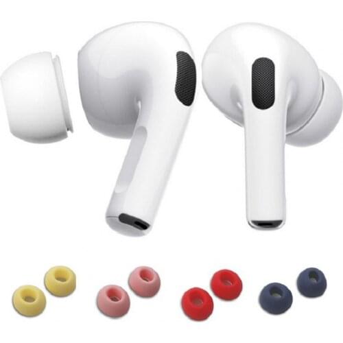 1 Pair Airpods Pro Earbuds Wireless Bluetooth Headset Soft Silicone Replacement with Mesh Ear Caps