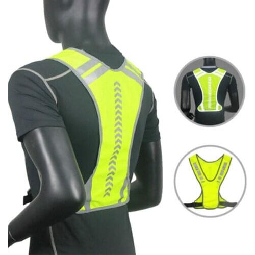 New Outdoor Night Running Riding Reflective Vest Arrow-oriented Running Vest Indicating Reflective Safety Vest L4O1
