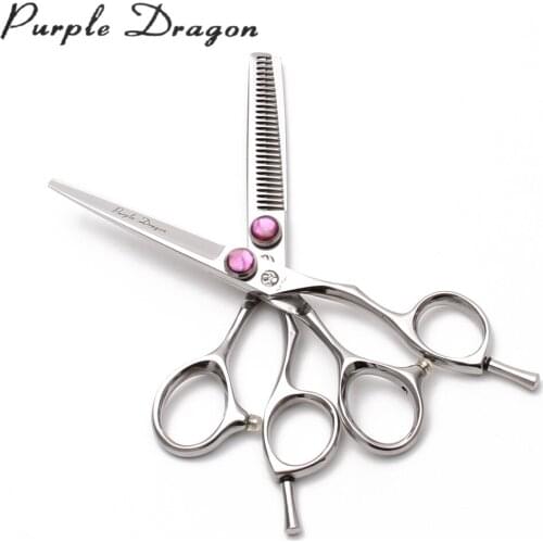 5" 5.5" 6" Titanium Purple Dragon Professional Hairdressing Scissors Cutting Shears Thinning Scissors Salon Hair Scissors Z9014