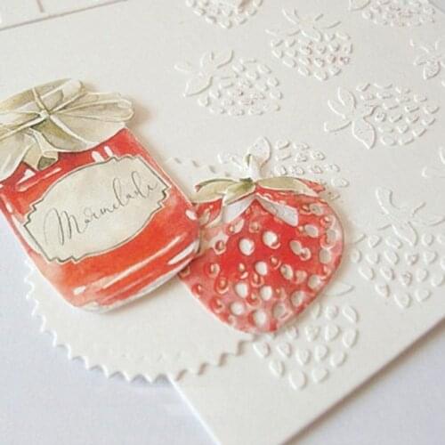 P15D Strawberry Metal Cutting Dies Stencil Scrapbooking DIY Album Stamp Paper Card Embossing Decor