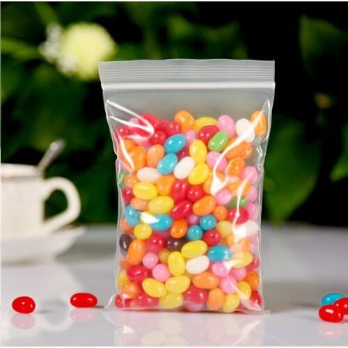 Plastic Gift Bag Wholesale 100pcs/lot 1.8x2.5cm Clear Plastic PE Zip Lock Jewelry Gift Packaging Storage Bags