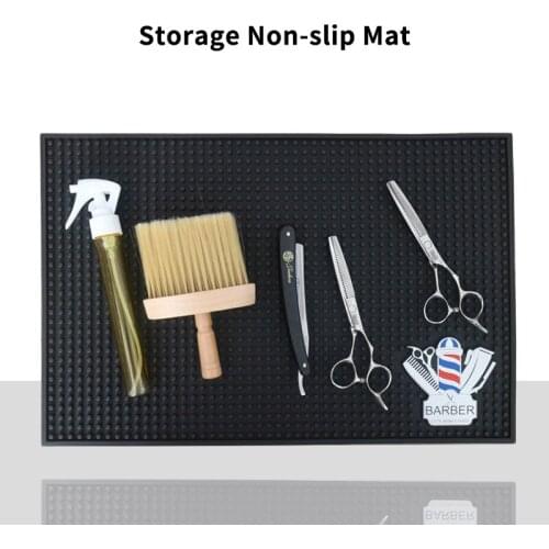 PU Non-Slip Hairdresser Tool Pad Barber Shop Clippers Scissors Trimmers Brushes Non-slip Storage Mat