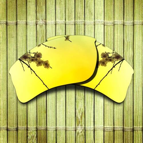 Polarized Replacement Lense For-Oakley Quarter jacket Sunglasses Frame True Color Mirrored Coating - Yellow Options