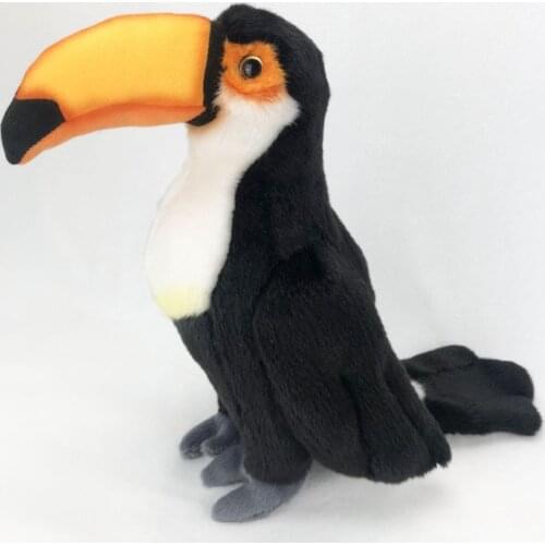 Lifelike Toucan Bird Simulation Animal Soft Stuffed Plush Toy Doll Children Baby Christmas Gift 30cm