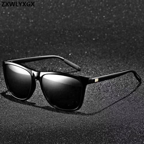 ZXRCYYL Brand Unisex Retro Aluminum+TR90 Sunglasses Polarized Lens Vintage Eyewear Sun Glasses Men/Women oculos de sol