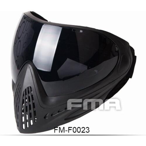 Tactical FMA F1 Full Face Mask With Single Layer Paintball Safety Anti-fog Goggle Mask Military Gear Airsoft Equipment