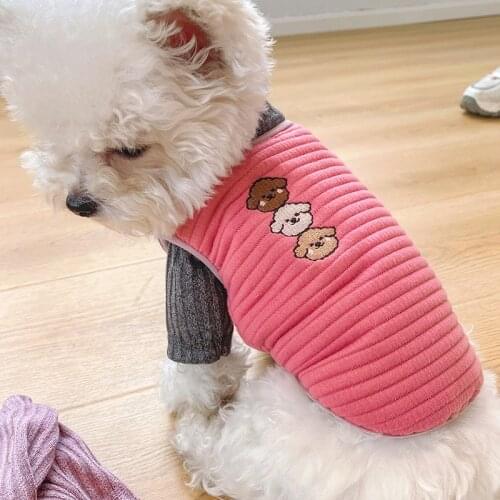 Warm Pet Winter Vest Coat Outfit Cat Puppy Dog Clothes Garment Yorkshire Pomeranian Shih Tzu maltese Poodle Bichon Dog Clothing