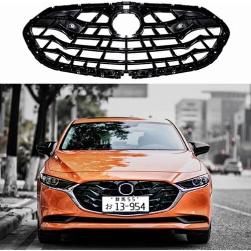 Suitable for Car Grille OLD Mazda 3 Front Bumper Grille Upper Grill Cover Protector ABS Plastic Mazda3 Axela Accessories 2020