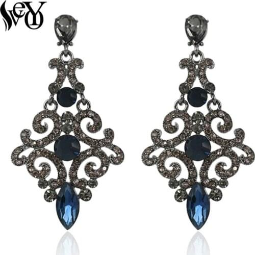 VEYO Fashion Jewelry Full of Rhinestone Luxury Earrings Crystal Drop Earrings For Women Hot Sale Top Quality