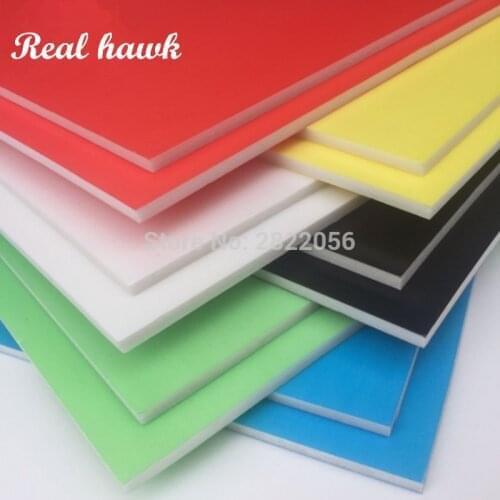 10pcs 6 color A4 size 297x210mm thickness 5mm Kt board foam board paper plastic board model material FOR kt RC model