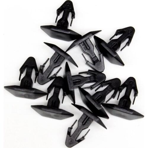 10Pcs Rear Hood Cowl Weatherstrip Retaining Clip For Honda 91515SR3000