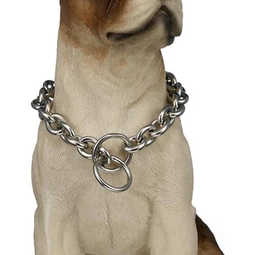 13/15mm Pet Dog Supplies Accessories Stainless Steel Dog Collar O Chain Firm Good Quality Pets Best Friend Custom Length 2020