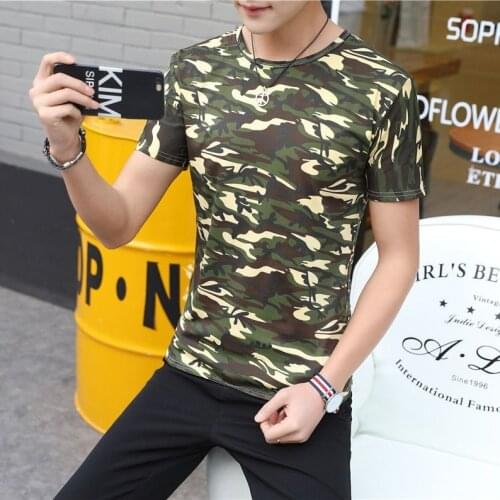 Acacia Person Mens Camouflage T-Shirts