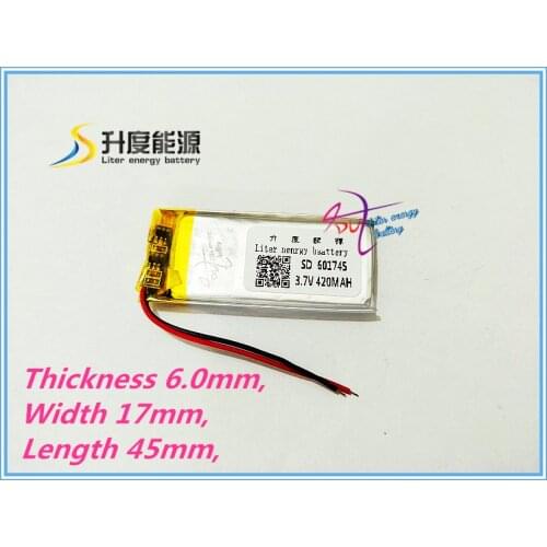 Best battery brand 601745 061745 3.7V tablet battery Battery GPS MP3 MP4 battery small toys