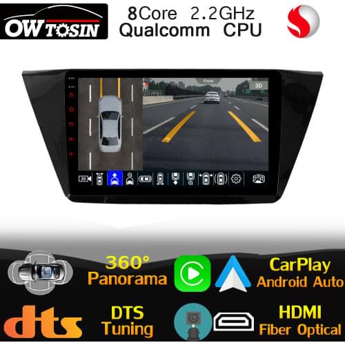 10.1" IPS Qualcomm CPU For Volkswagen VW Touran L 2016-2021 Car Multimedia Player HDMI HIFI DSP 4G LTE Head Unit GPS Radio Auto