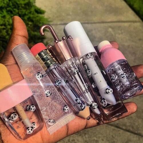 Lip Gloss Base Oil Panda Slice Kids Moisturizing Waterproof Lip Stick Fruit Taste Gel For Lipgloss Base Makeup