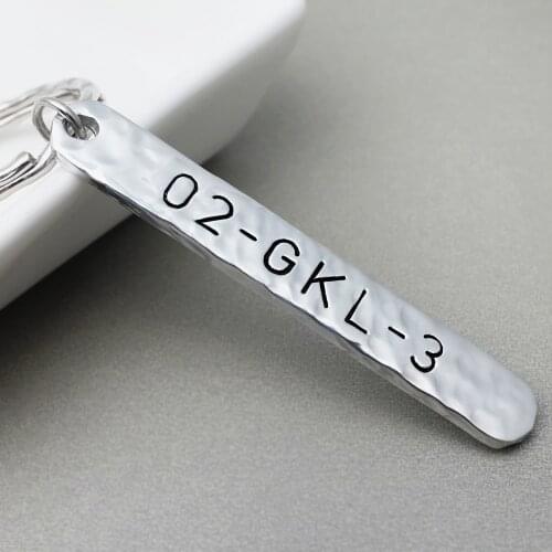 Car Number Plate Keychain, Custom Car Keychain, Car Number Plate Keyring, License Plate Key Chain, New Driver Gift for Him