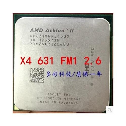For AMD II Athlon X4 631 x4 631 quad-core scattered pieces CPU fm1 2.6G 4M cpu quad-core (working 100% Free Shipping)