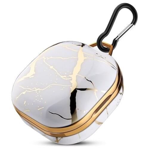Electroplated Marble Earphone Case for Samsung Galaxy Buds Live Wireless Bluetooth Headset Protector Cover Accessory