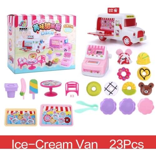 Playing House Ice Cream Truck Cash Register Lighting Music Souptoys Gifts For Children
