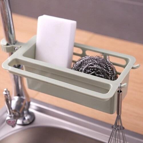 Kitchen Sink Sponge Plastic Storage Rack Dish Drain Soap Brush Organizer Kitchen Bathroom Accessories Towel Rack Holder