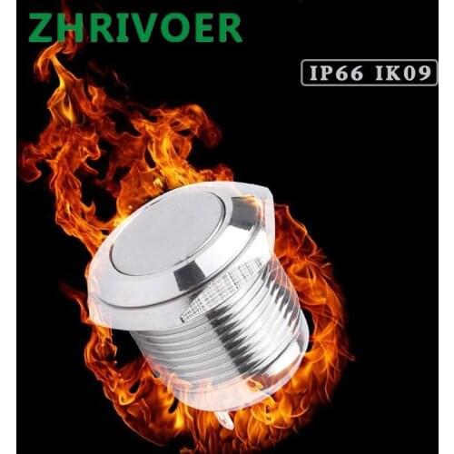 1pcs 16mm metal button switch IP67 nickel-plated brass button self-reset/self-locking 1NO momentary