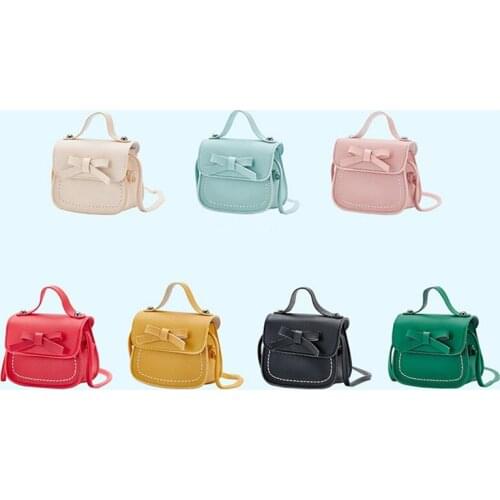 Lovely Baby Girls Mini Messenger Bag Cute Bow Kids Baby Purses Children Handbags Shoulder Bags 3-10Years