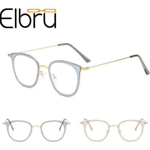 Fashion Glasses Frame For Men And Women Anti-blue Light Transparent Optical Glasses Metal Frame Eyeglasses Computer Glasses