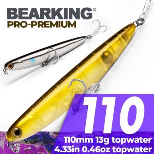 Professional quality Bearking pencil Fishing Lure 5pcs Minnow 11cm 13g Wobbling Minnow Lure Plastic Hard Bait Fishing Wobbler