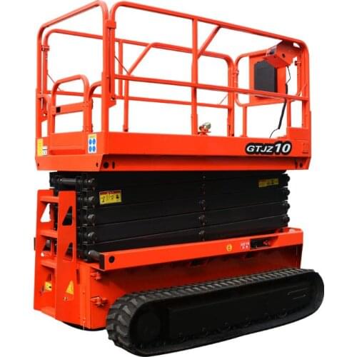 Qiyun CE ISO 4m 240kg Caterpillar Lift Self Propelled Electric Scissor Aerial Working Platform with ODM/OEM