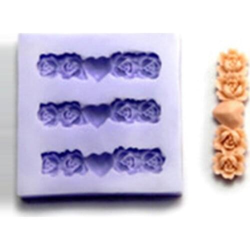 Silicone Flower Bunch Fondant Lace Mat DIY Cake Decorations Accessories Sugar Fondant Lace Mold Pastry Tools JH128