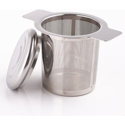 Stainless Steel Tea Infuser Filter Basket Fine Mesh Tea Strainer with 2 Handles Strainer SUB Sale