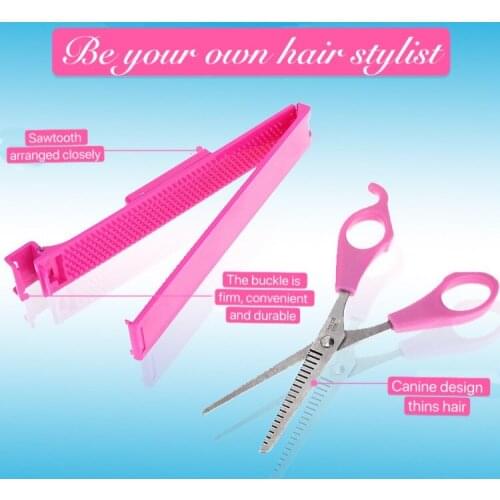 Household bangs repair tool set, broken hair, thinning scissors, hairdressing supplies, trimming hair, sharp teeth design, sharp