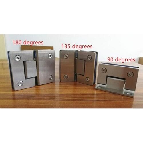 SUS304 Stainless Steel Hinges Wall installation Glass Shower Door hinges For Home Bathroom Furniture hinges