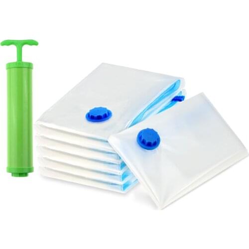 Vacuum Bag Storage Home Organizer Transparent Border Foldable Clothes Organizer Seal Compressed travel Saving Space Bags Package